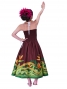 Hula Strapless Dress with Bird of Paradise / Brown  / G2474br