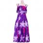 Hula Multi Way Lily Dress with Velvet / Luxury Collection / Purple / J2482pu