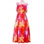 Hula Multi Way Lily Dress with Velvet / Luxury Collection / Red / J2482rd
