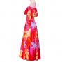 Hula Multi Way Lily Dress with Velvet / Luxury Collection / Red / J2482rd