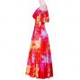 Hula Multi Way Lily Dress with Velvet / Luxury Collection / Red / J2482rd