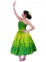 Hula Drape Midi Dress / Plumeria / Green  / G2484gr