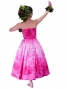 Hula Drape Midi Dress / Plumeria / Pink  / G2484pi
