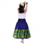 Hula Pa'u Skirt / Pineapple Motif / Eggplant Color / G2486