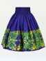 Hula Pa'u Skirt / Pineapple Motif / Eggplant Color / G2486