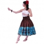 Hula Pa'u Skirt / Pineapple Motif / Brown / G2488