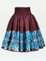 Hula Pa'u Skirt / Pineapple Motif / Brown / G2488