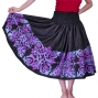 Hula Pa'u Skirt / Pineapple Motif / Black / G2490