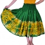 Hula Pa'u Skirt / Pineapple Motif / Green / G2492
