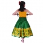 Hula Pa'u Skirt / Pineapple Motif / Green / G2492