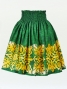 Hula Pa'u Skirt / Pineapple Motif / Green / G2492