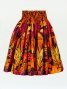 Hula Pa'u Skirt / Torch Ginger & Bird of Paradise / Orange / J2504
