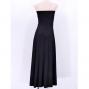 Hula Simple Knit Dress / High Waist Skirt / Black / G2517bk
