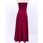 Hula Simple Knit Dress / High Waist Skirt / Wine / G2517wi
