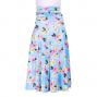 Hula Multi Way Plumeria Dress with Velvet / Luxury Collection / Blue / J2518bl