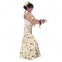 Hula Multi Way Plumeria Dress with Velvet / Luxury Collection / Cream / J2518cr