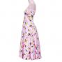 Hula Multi Way Plumeria Dress with Velvet / Luxury Collection / Pink / J2518pi