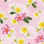 Hula Multi Way Plumeria Dress with Velvet / Luxury Collection / Pink / J2518pi