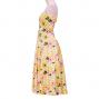 Hula Multi Way Plumeria Dress with Velvet / Luxury Collection / Yellow / J2518ye