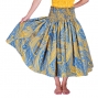 Hula Pa'u Skirt / Kahiko Wave /  Turquoise / G2536