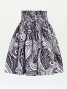 Hula Pa'u Skirt / Kahiko Wave / Black / J2538