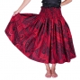 Hula Pa'u Skirt / Kahiko Wave / Red / G2542