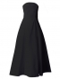 Hula Strapless Dress with Hawaiian Solid Fabric / Black / G2550bk