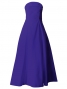 Hula Strapless Dress with Hawaiian Solid Fabric / Eggplant / G2550ep