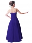 Hula Strapless Dress with Hawaiian Solid Fabric / Eggplant / G2550ep