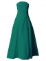 Hula Strapless Dress with Hawaiian Solid Fabric / Green / G2550gr