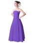Hula Strapless Dress with Hawaiian Solid Fabric / Violet / G2550v