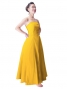 Hula Strapless Dress with Hawaiian Solid Fabric / Yellow / G2550ye