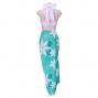 Hula Tiare Pareo / Turquoise Blue / J2553tbl