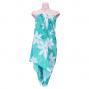 Hula Tiare Pareo / Turquoise Blue / J2553tbl