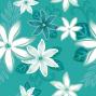 Hula Tiare Pareo / Turquoise Blue / J2553tbl