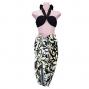 Hula Kahiko Pareo with attached Sash / Beige / J2554be