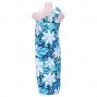 Hula Kahiko Pareo with attached Sash / Blue / J2554bl