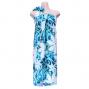 Hula Kahiko Pareo with attached Sash / Blue / J2554bl