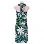 Hula Kahiko Pareo with attached Sash / Green / J2554gr