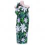 Hula Kahiko Pareo with attached Sash / Green / J2554gr