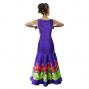 Hula Long Dress with Lehua Print / Luxury Collection / Purple / J2555pu