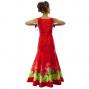 Hula Long Dress with Lehua Print / Luxury Collection / Red / J2555rd