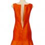 Hula Long Dress with Lokelani Print / Luxury Collection / Orange / J2556or