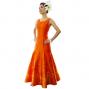Hula Long Dress with Lokelani Print / Luxury Collection / Orange / J2556or