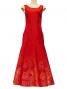 Hula Long Dress with Lokelani Print / Luxury Collection / Red / J2556rd