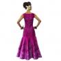 Hula Long Dress with Lokelani Print / Luxury Collection / Red Purple / J2556rdpu