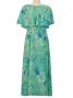 Hula Koshibo Long Cape Dress / Luxury Collection / Turquoise Blue / J2559tbl