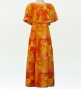 Hula Koshibo Long Cape Dress / Luxury Collection / Orange / J2559or
