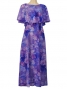 Hula Koshibo Long Cape Dress / Luxury Collection / Blue/ J2559bl