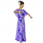 Hula Koshibo Long Cape Dress / Luxury Collection / Blue/ J2559bl